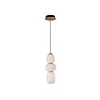 ET2 Lighting E25067-92BKGLD Soji 1-Light 20W Black/Gold Pendant