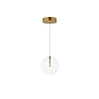 ET2 Lighting E25071-18NAB 1-Light 1.8W Natural Aged Brass LED Pendant