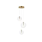 ET2 Lighting E25073-18NAB 3-Lights 5.4W Natural Aged Brass LED Pendant