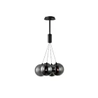 ET2 Lighting E25084-142BK Burst 4-Lights 7.2W Black Pendant