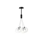 ET2 Lighting E25084-18BK Burst 4-Lights 7.2W Black Pendant