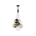 ET2 Lighting E25087-148BK Burst 9-Lights 16.2W Black Pendant