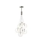 ET2 Lighting E25087-18SN Burst 9-Lights 16.2W Satin Nickel Pendant