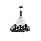 ET2 Lighting E25088-142BK Burst 20-Lights 36W Black Pendant