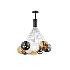 ET2 Lighting E25088-148BK Burst 20-Lights 36W Black Pendant