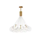 ET2 Lighting E25088-18GLD Burst 20-Lights 36W Gold Pendant