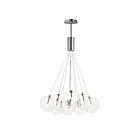 ET2 Lighting E25089-18SN Burst 12-Lights 21.6W Satin Nickel Pendant