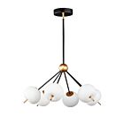 ET2 Lighting E25116-92BKGLD Quest 6-Lights 36W Black/Gold Pendant