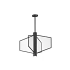 ET2 Lighting E25132-133BK Telstar 4-Lights 40W Black Pendant