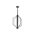 ET2 Lighting E25134-133BK Telstar 4-Lights 42W Black Pendant