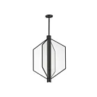 ET2 Lighting E25136-133BK Telstar 4-Lights 48W Black Pendant