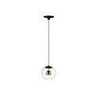 ET2 Lighting E25153-BKNAB Nucleus 1-Light 10W Black/Natural Aged Brass Pendant