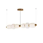 ET2 Lighting E25168-92BKGLD 6-Lights 60W Black and Gold LED Pendant