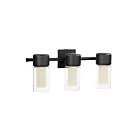 ET2 Lighting Dram E30193-93BK 3-Lights Black Vanity Light