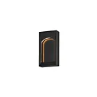 ET2 Lighting E30271-BK 8W Black LED Outdoor Wall Sconce