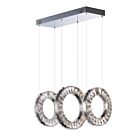 ET2 Lighting E30563-20PC Charm 3-Lights 135W Polished Chrome Pendant