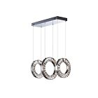 ET2 Lighting E30563-20PC Charm 3-Lights 135W Polished Chrome Pendant