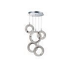 ET2 Lighting E30567-20PC Charm 5-Lights 400W Polished Chrome Pendant