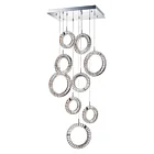 ET2 Lighting E30568-20PC Charm 9-Lights 1350W Polished Chrome Pendant