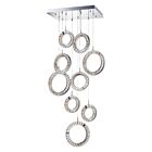 ET2 Lighting E30568-20PC Charm 9-Lights 1350W Polished Chrome Pendant