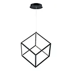 ET2 Lighting E30582-BK 4 Square 1-Light 24W Black Pendant