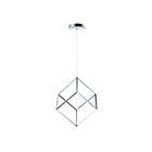 ET2 Lighting E30582-PC 4 Square 1-Light 24W Polished Chrome Pendant