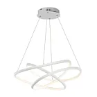 ET2 Lighting E30645-MW Twisted 1-Light 83W Matte White Pendant
