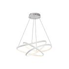 ET2 Lighting E30645-MW Twisted 1-Light 83W Matte White Pendant