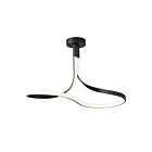 ET2 Lighting Serpentine E30660-BK 1-Light 39W Black LED Semi Flush Mount