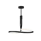 ET2 Lighting E30662-BK Serpentine 1-Light 39W Black Pendant
