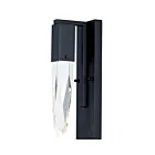 ET2 Lighting Quartz E31240-20BK 1-Light Black Vanity Light