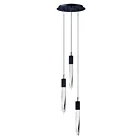 ET2 Lighting E31243-20BK Quartz 3-Lights 18W Black Pendant