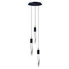 ET2 Lighting E31243-20BK Quartz 3-Lights 18W Black Pendant
