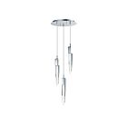 ET2 Lighting E31243-20PC Quartz 3-Lights 18W Polished Chrome Pendant