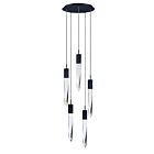 ET2 Lighting E31244-20BK Quartz 5-Lights 30W Black Pendant