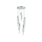 ET2 Lighting E31244-20PC Quartz 5-Lights 30W Polished Chrome Pendant
