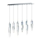 ET2 Lighting E31245-20PC Quartz 6-Lights 36W Polished Chrome Pendant