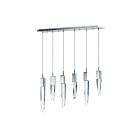 ET2 Lighting E31245-20PC Quartz 6-Lights 36W Polished Chrome Pendant