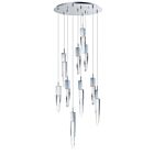 ET2 Lighting E31247-20PC Quartz 10-Lights 60W Polished Chrome Pendant