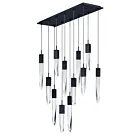 ET2 Lighting E31248-20BK Quartz 12-Lights 72W Black Pendant