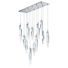 ET2 Lighting E31248-20PC Quartz 12-Lights 72W Polished Chrome Pendant