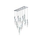 ET2 Lighting E31248-20PC Quartz 12-Lights 72W Polished Chrome Pendant