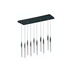 ET2 Lighting E32779-91BC Scepter 10-Lights 75W Black Chrome Pendant