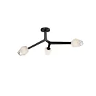 ET2 Lighting Blossom E32790-93BK 3-Lights 12W Black LED Semi Flush Mount