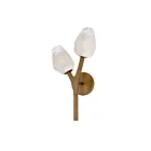 ET2 Lighting Blossom E32792-93NAB 2-Lights Natural Aged Brass 8W LED Wall Sconce
