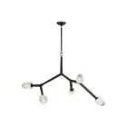 ET2 Lighting E32795-93BK Blossom 5-Lights 20W Black Pendant