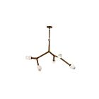 ET2 Lighting E32795-93NAB Blossom 5-Lights 20W Natural Aged Brass Pendant