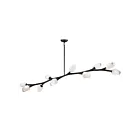 ET2 Lighting E32797-93BK Blossom 10-Lights 40W Black Pendant