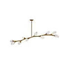 ET2 Lighting E32797-93NAB Blossom 10-Lights 40W Natural Aged Brass Pendant