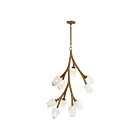 ET2 Lighting E32798-93NAB Blossom 10-Lights 40W Natural Aged Brass Pendant